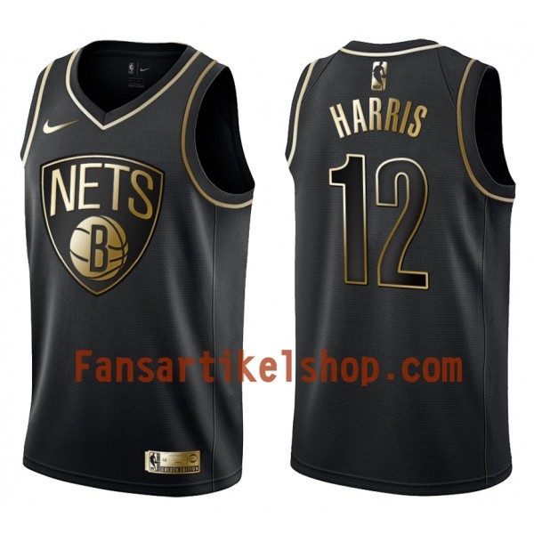 NBA Brooklyn Nets Trikot Joe Harris 12 Nike Schwarz Golden Edition Swingman - Herren NBA Brooklyn Nets Trikot Joe Harris 12 Nike Schwarz Golden Edition Swingman - Herren